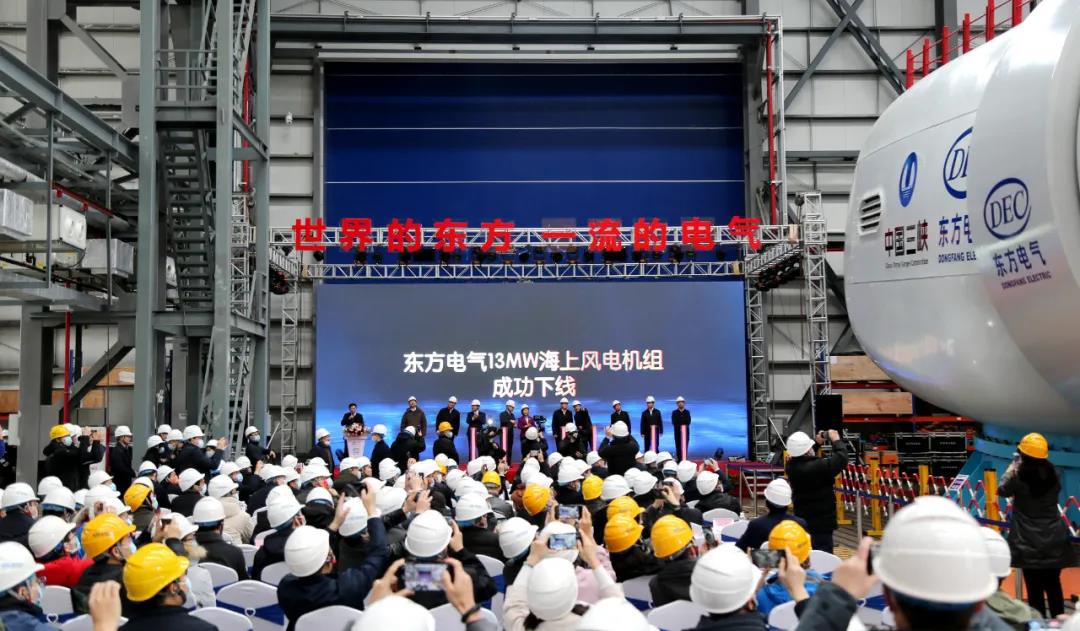 LETOU电气自主研制的亚洲单机容量最大风电机组下线